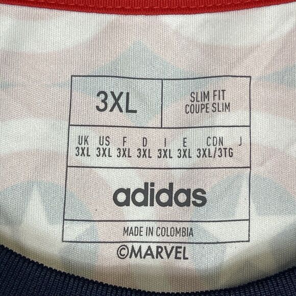 Adidas Jersey Mens 3XL Red‎ Portland Timbers MLS Marvel Captain America Prematch - Picture 3 of 10